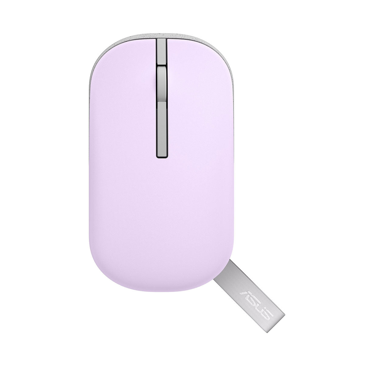Asus Marshmallow MD100 Portable Wireless Mouse (Mist Purple) + Brave Green Cover