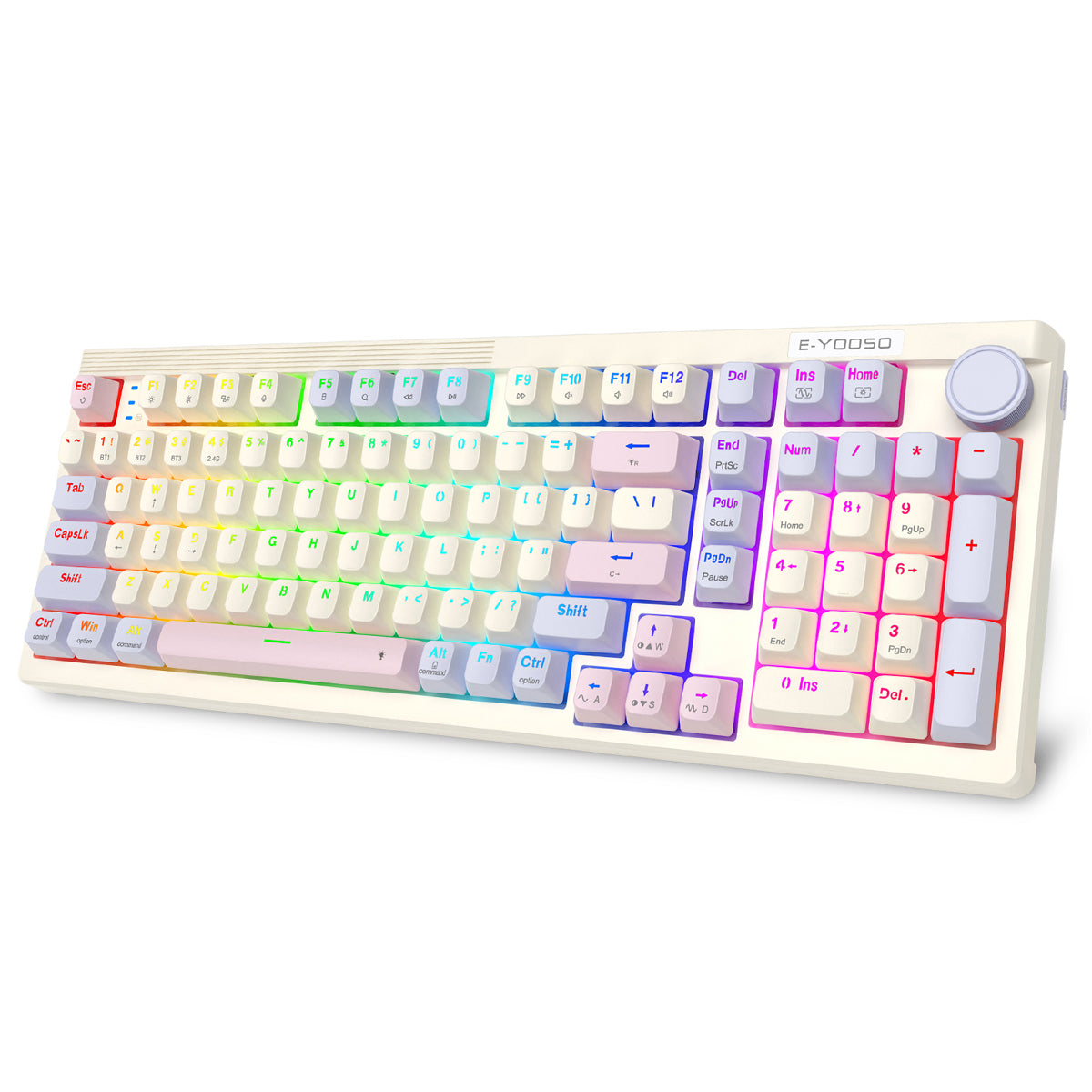 E-Yooso Z-101 RGB 101 Keys Tri-Mode Hot-Swappable Mechanical Keyboard