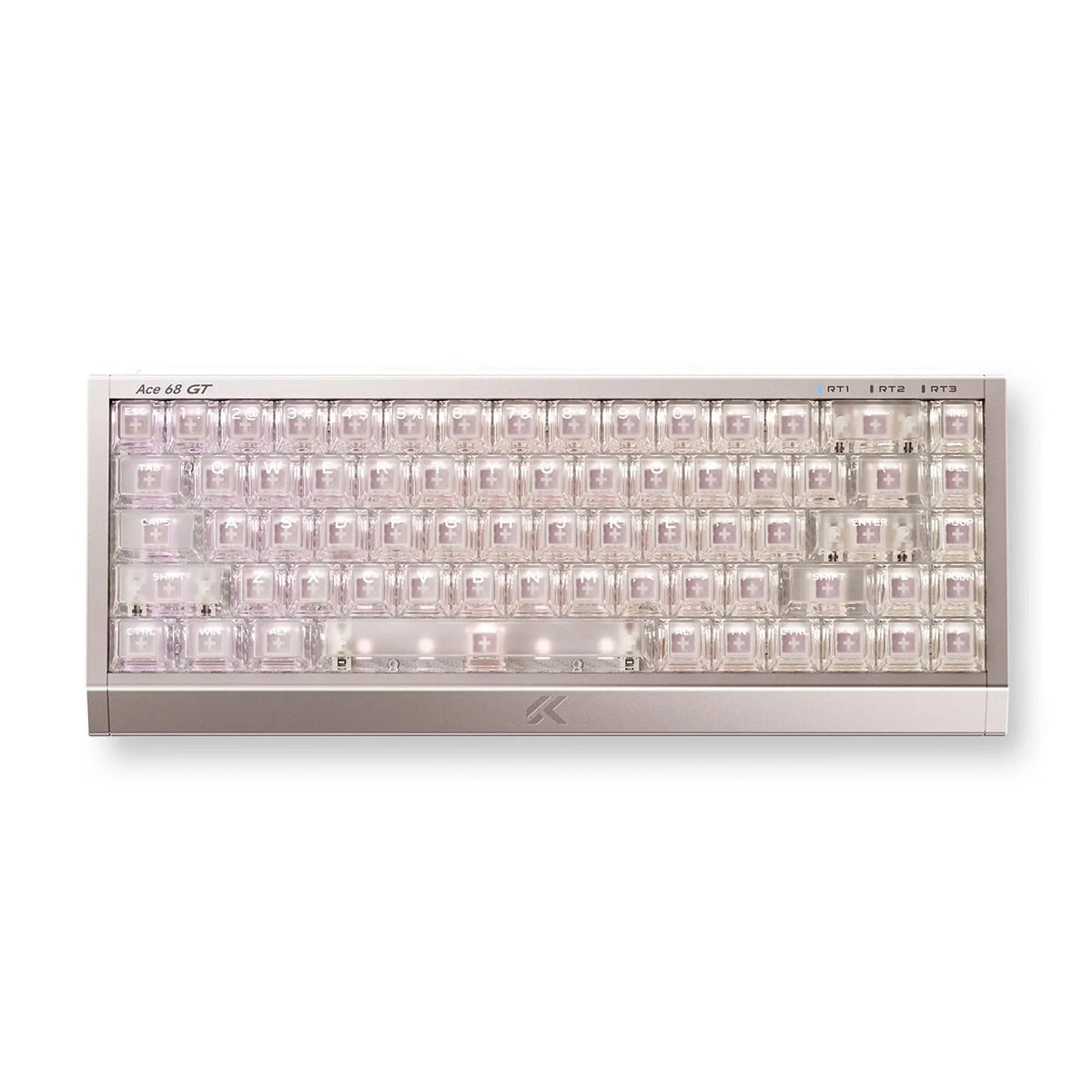 MCHOSE Ace 68 GT RGB Hot-Swappable Gaming Keyboard (Light Gold Powder)