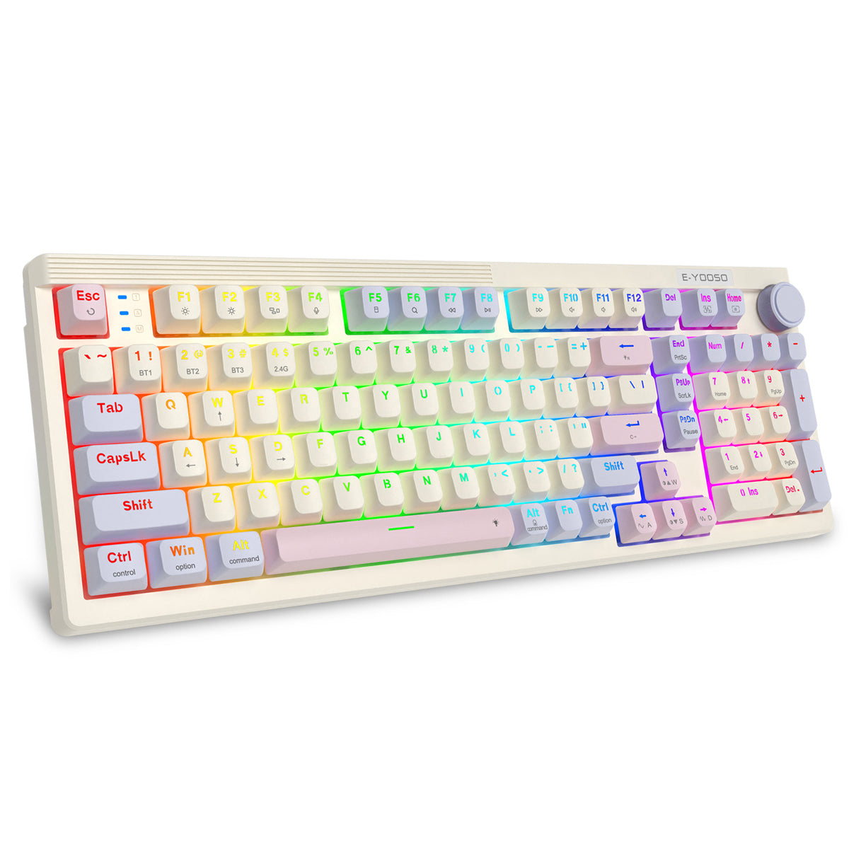 E-Yooso Z-101 RGB 101 Keys Tri-Mode Hot-Swappable Mechanical Keyboard