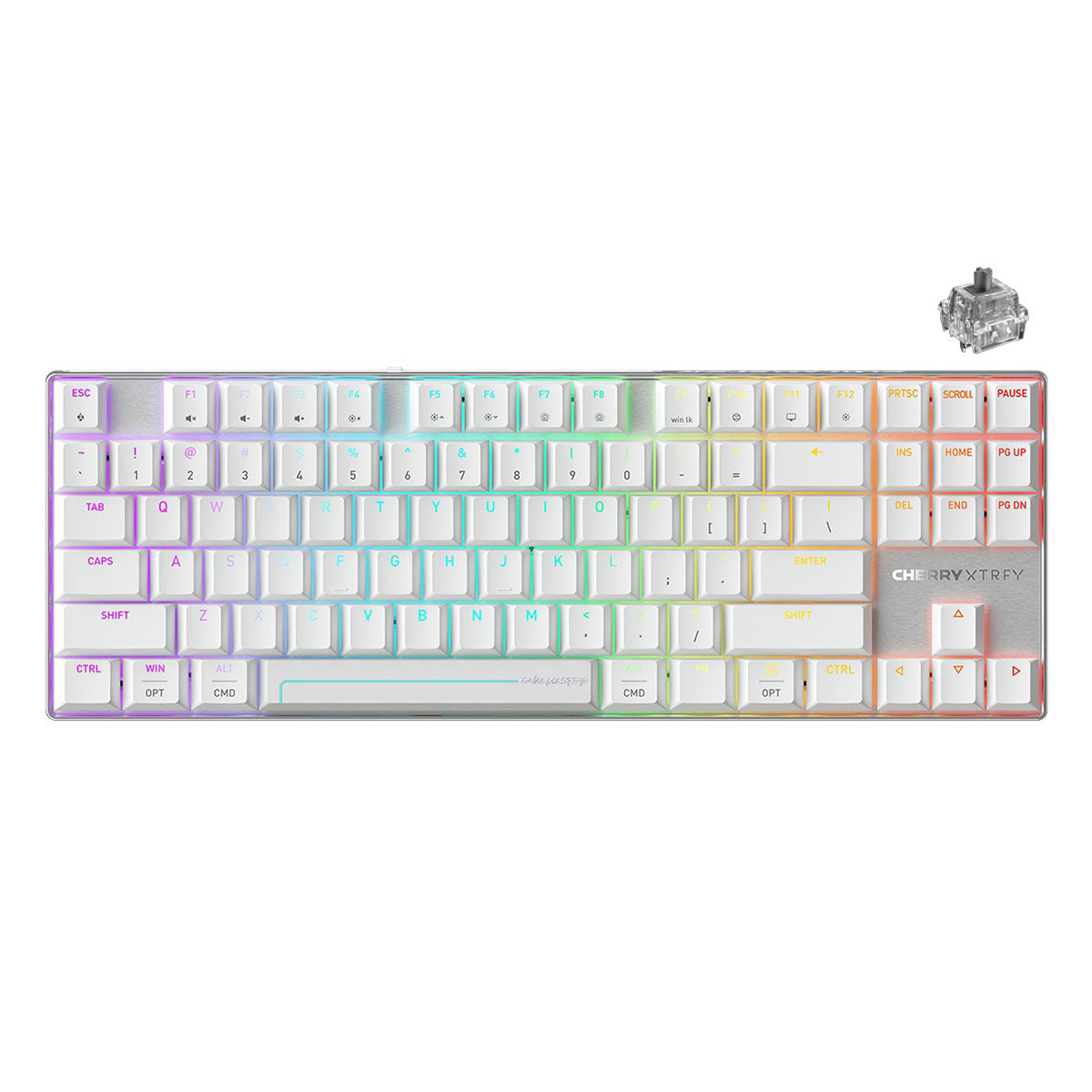 Cherry XTRFY MX 8.2 Pro TMR Wireless Magnetic Mechanical Gaming Keyboard (White)