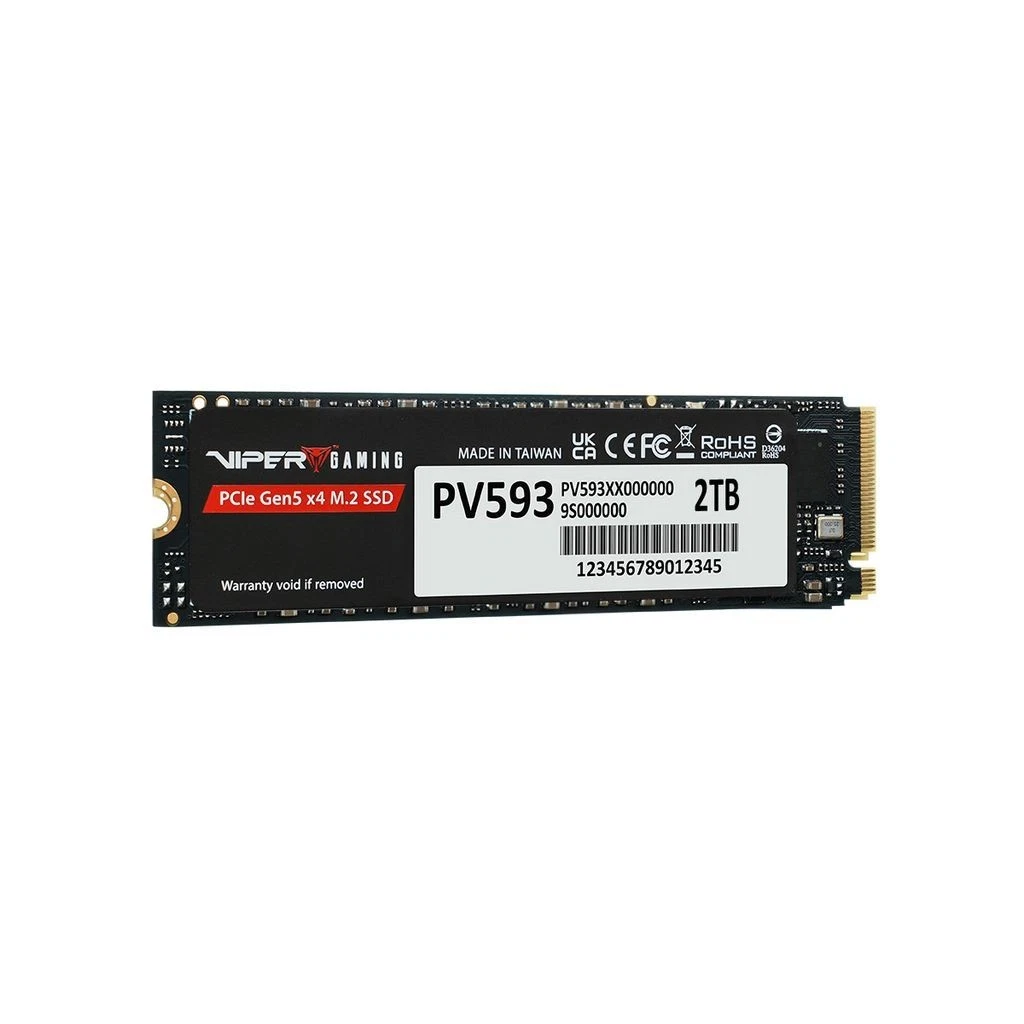 Patriot Viper Gaming PV563 2TB PCIe Gen5 x4 M.2 2280 14000MB/s Read & 11000MB/s Write External SSD