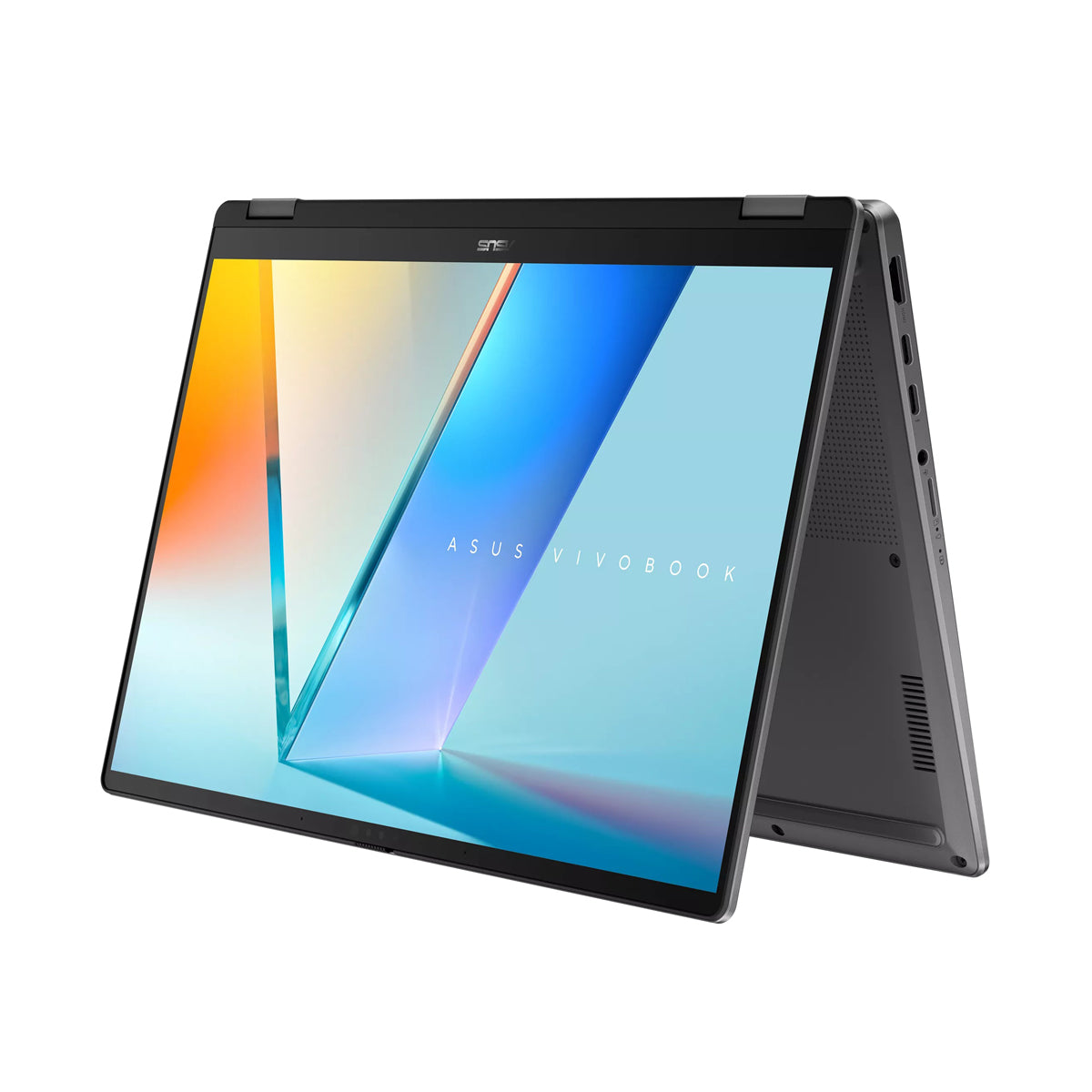 ASUS Vivobook 14 Flip TP3407SA-SG229WSM Laptop (Matte Gray) | 14" WUXGA (1920x1200) OLED | Core Ultra 7 256V | 16GB RAM | 1TB SSD | Intel Arc Graphics | Windows 11 Home | MS Office Home 2024 + MS 365 Basic + ASUS AP4600 Backpack