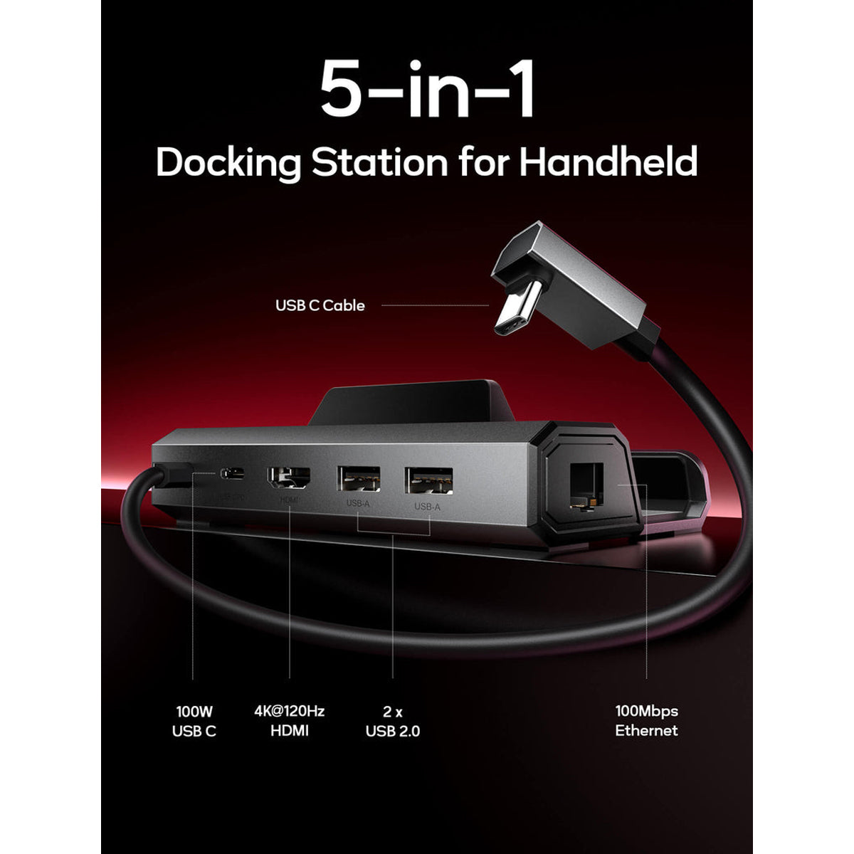 JSAUX USB-C 5-in-1 Docking Station