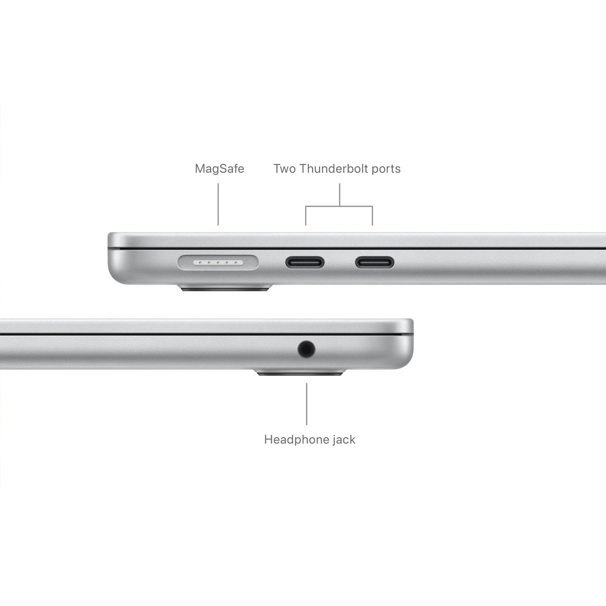 MacBook Air 13" 16GB+256GB M3 Chip with 8-Core CPU & 8-Core GPU (Silver) (MC8H4PP/A)