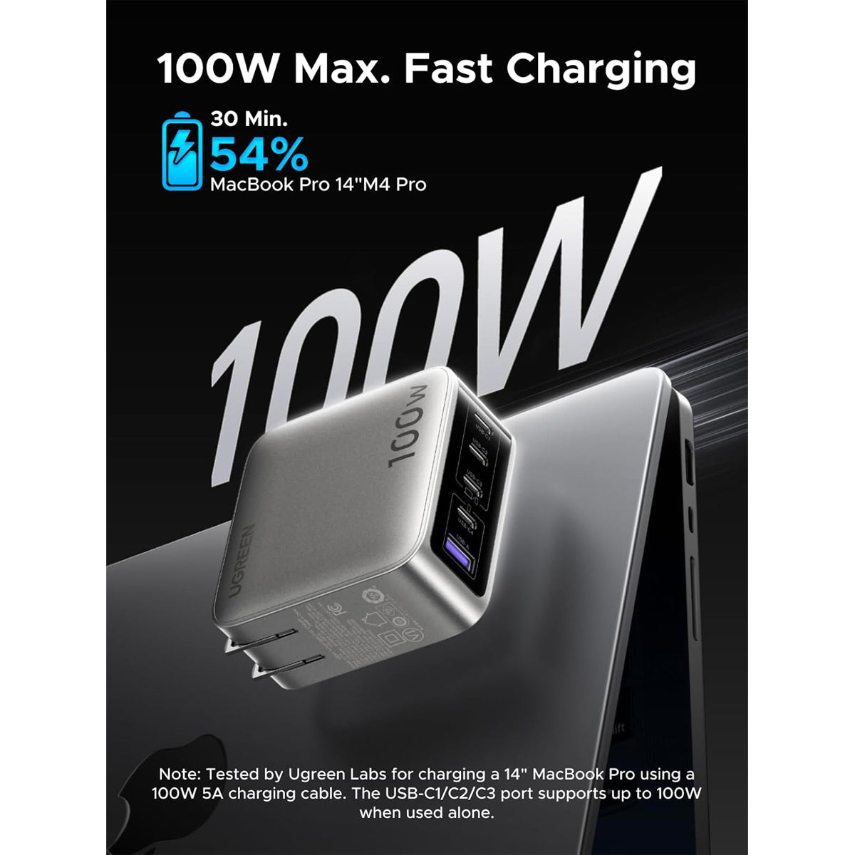 Ugreen Nexode Pro 100W GaN Fast Charger with Smart Display