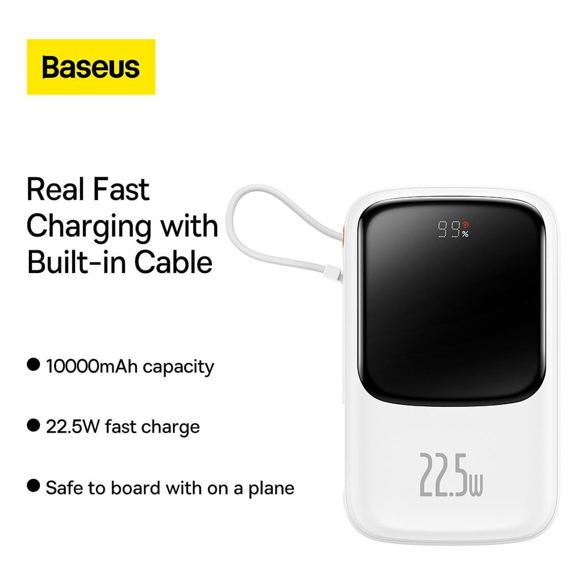 Baseus Qpow Pro Digital Display Fast Charge Power Bank Type-C 10000mAh