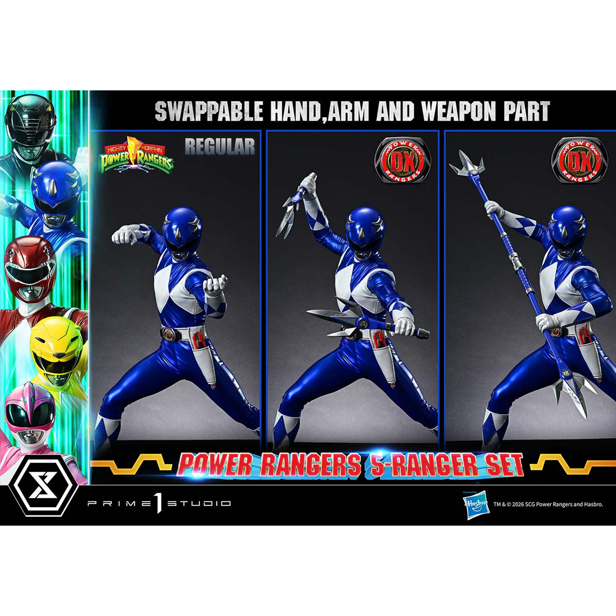 Premium Masterline Mighty Morphin Power Rangers: Power Rangers 5-Ranger Set