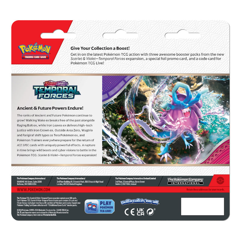 Pokemon Trading Card Game SV05 Scarlet & Violet Temporal Forces 3 Blister Pack