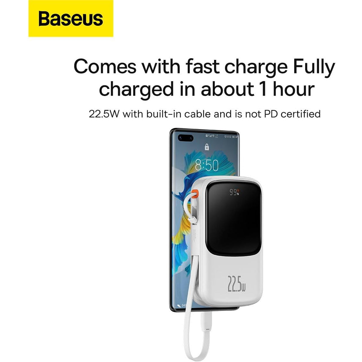 Baseus Qpow Pro Digital Display Fast Charge Power Bank Type-C 10000mAh