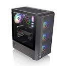 Thermaltake S200 TG RGB Mid Tower 3mm Tempered Glass With 120mm RGB Lite Front Fans PC Case