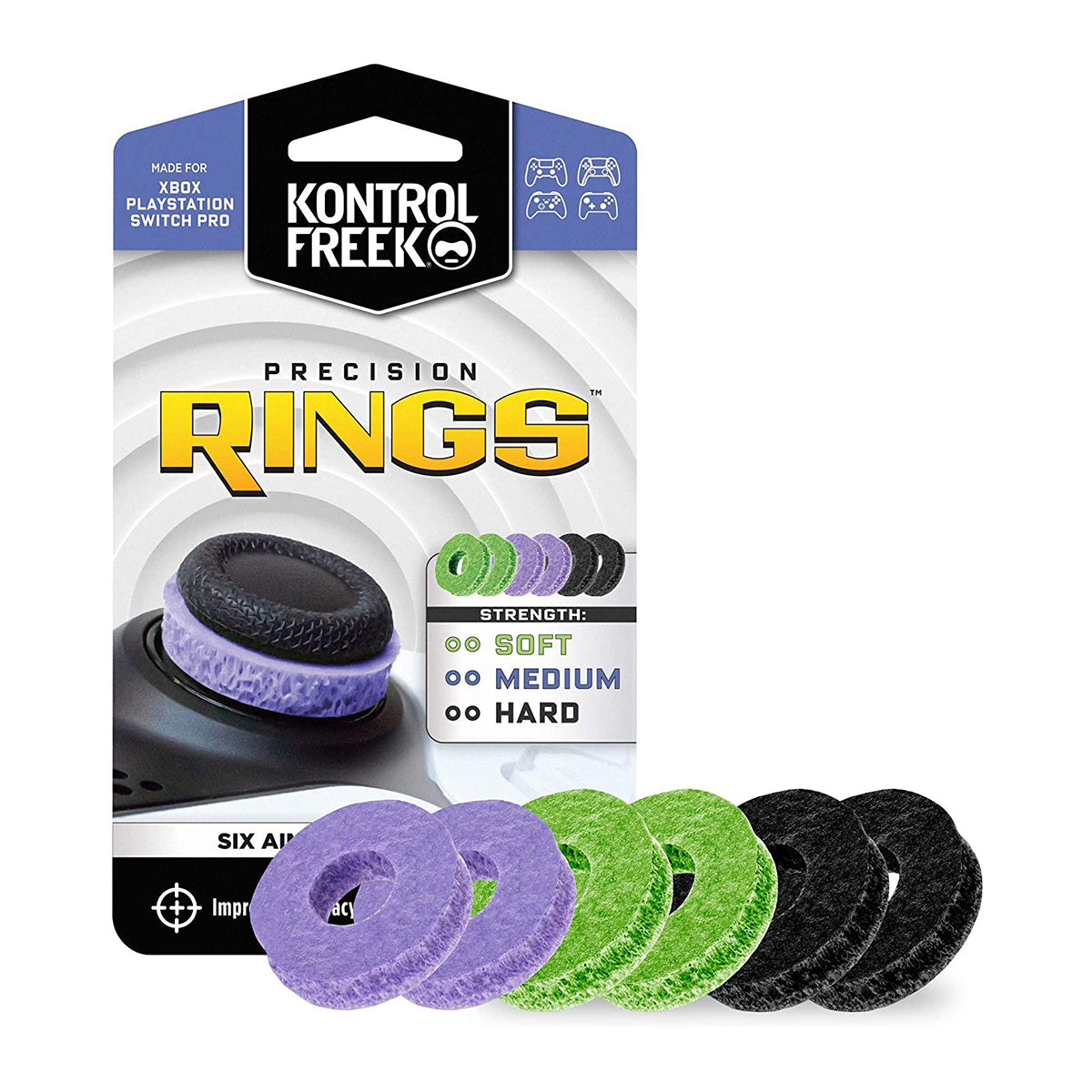 Kontrolfreek Precision Rings Mixed Pack For PS4/PS5 /Xboxone/Switch Pro Controller - DataBlitz
