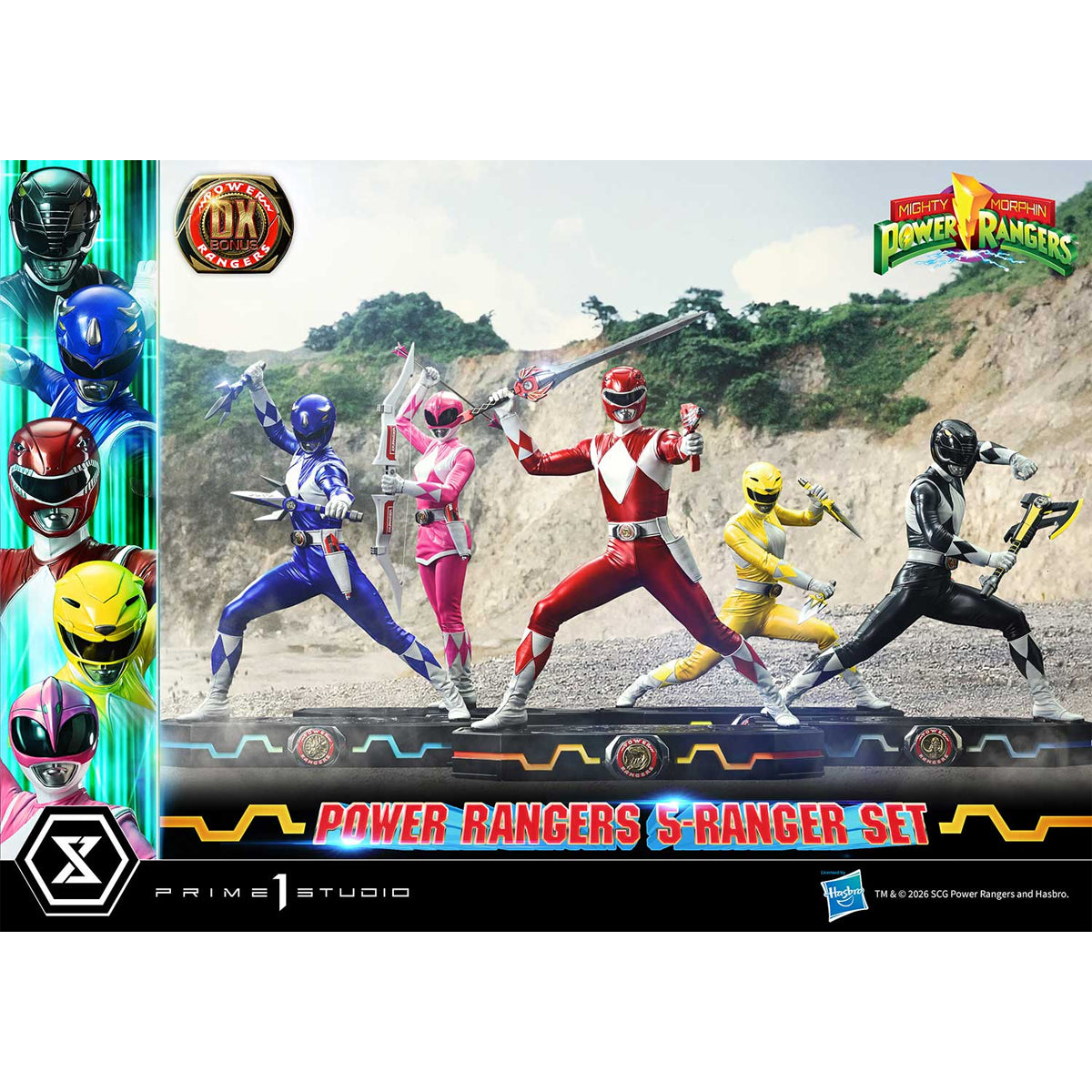 Premium Masterline Mighty Morphin Power Rangers: Power Rangers 5-Ranger Set