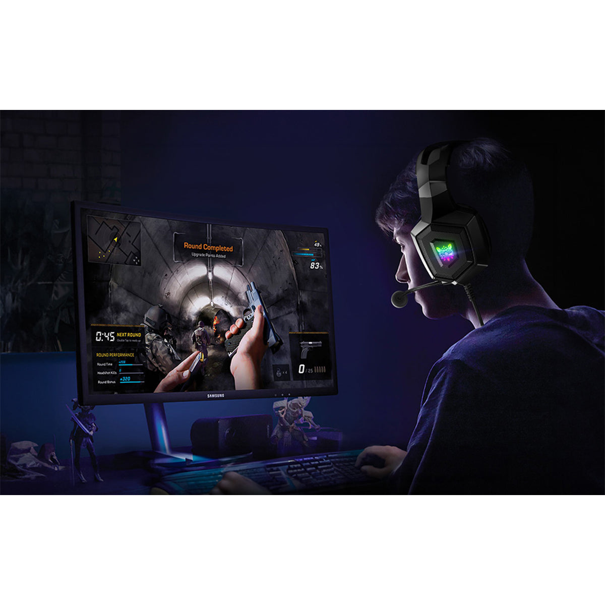 Onikuma K8 Wired Professional Gaming Headset with Noise Cancellation Microphone - DataBlitz