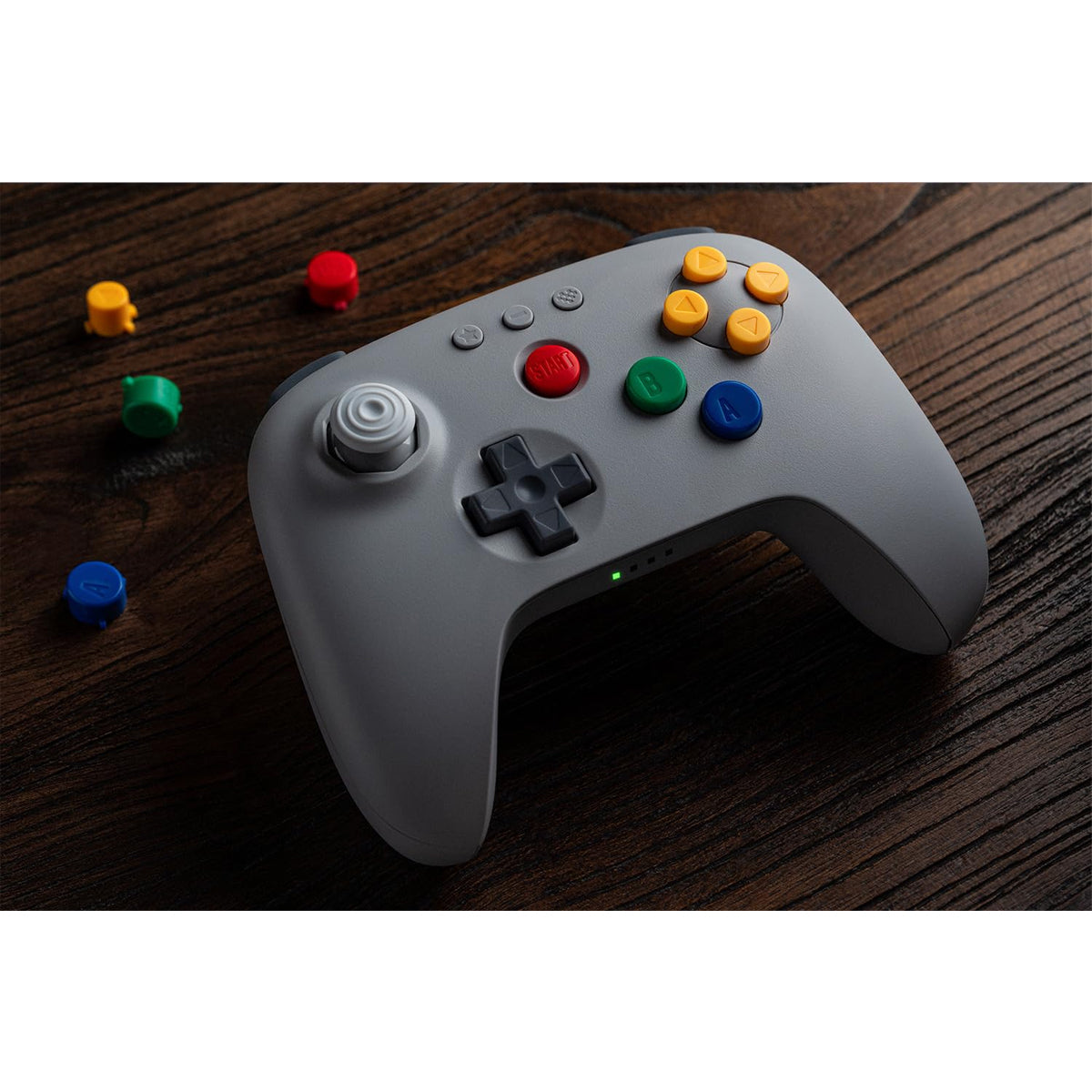 8Bitdo 64 Bluetooth Controller for Analogue 3D / Switch / Windows / Android (Black, White, Grey) (80NE)
