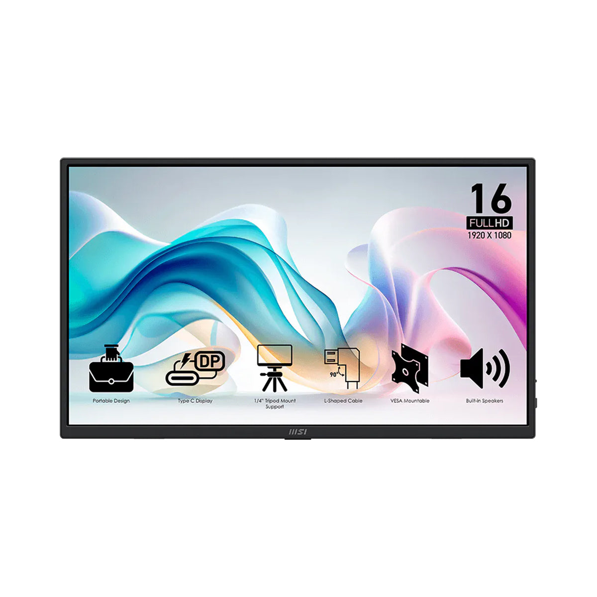 MSI Pro MP165 E6 15.6" FHD (1920x1080) 60Hz 4ms IPS Business Monitor