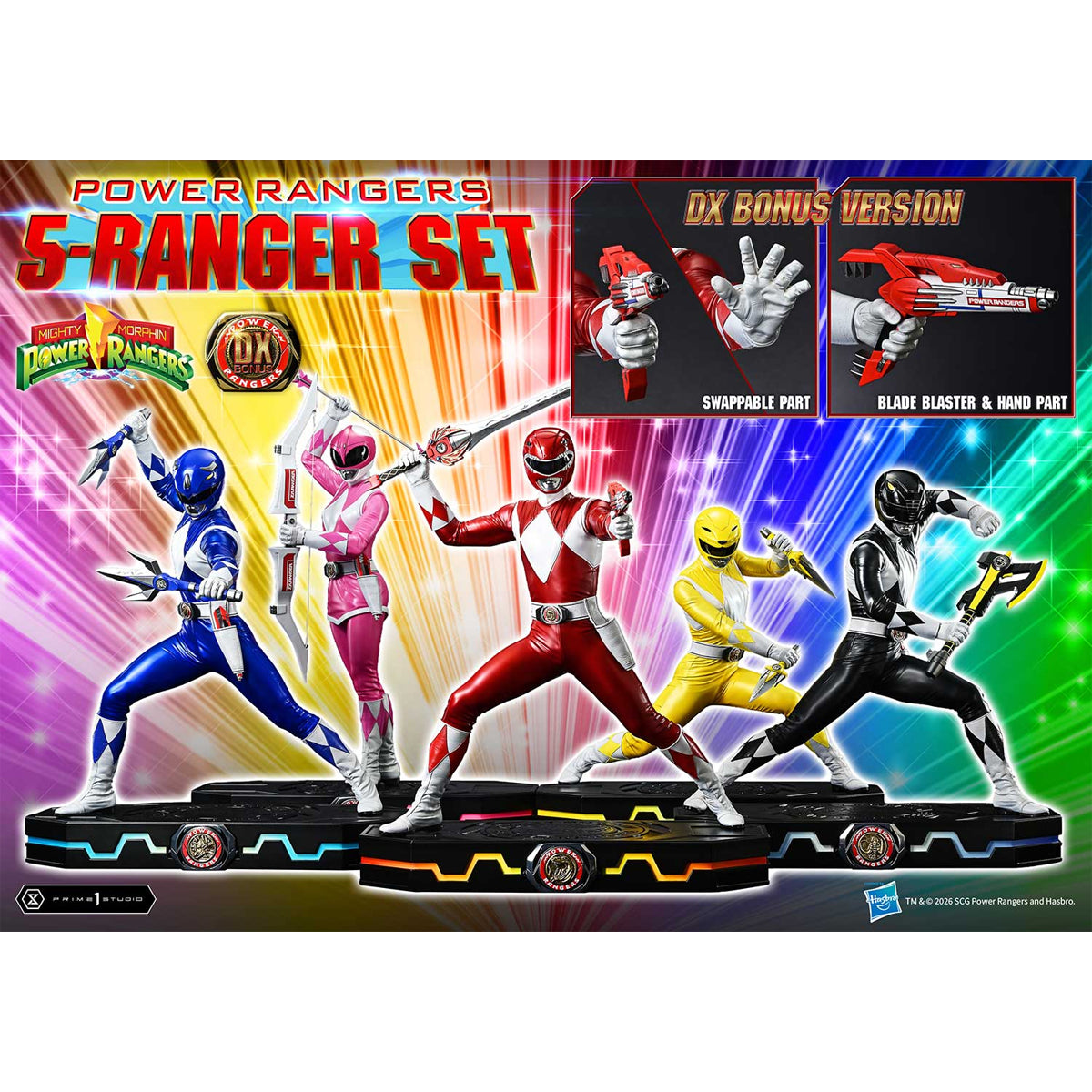 Premium Masterline Mighty Morphin Power Rangers: Power Rangers 5-Ranger Set