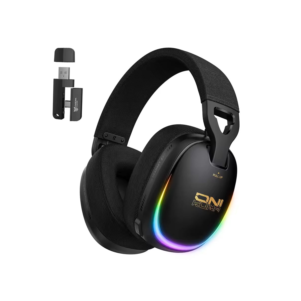 Onikuma GT805 4-Mode RGB Gaming Headset (Black)