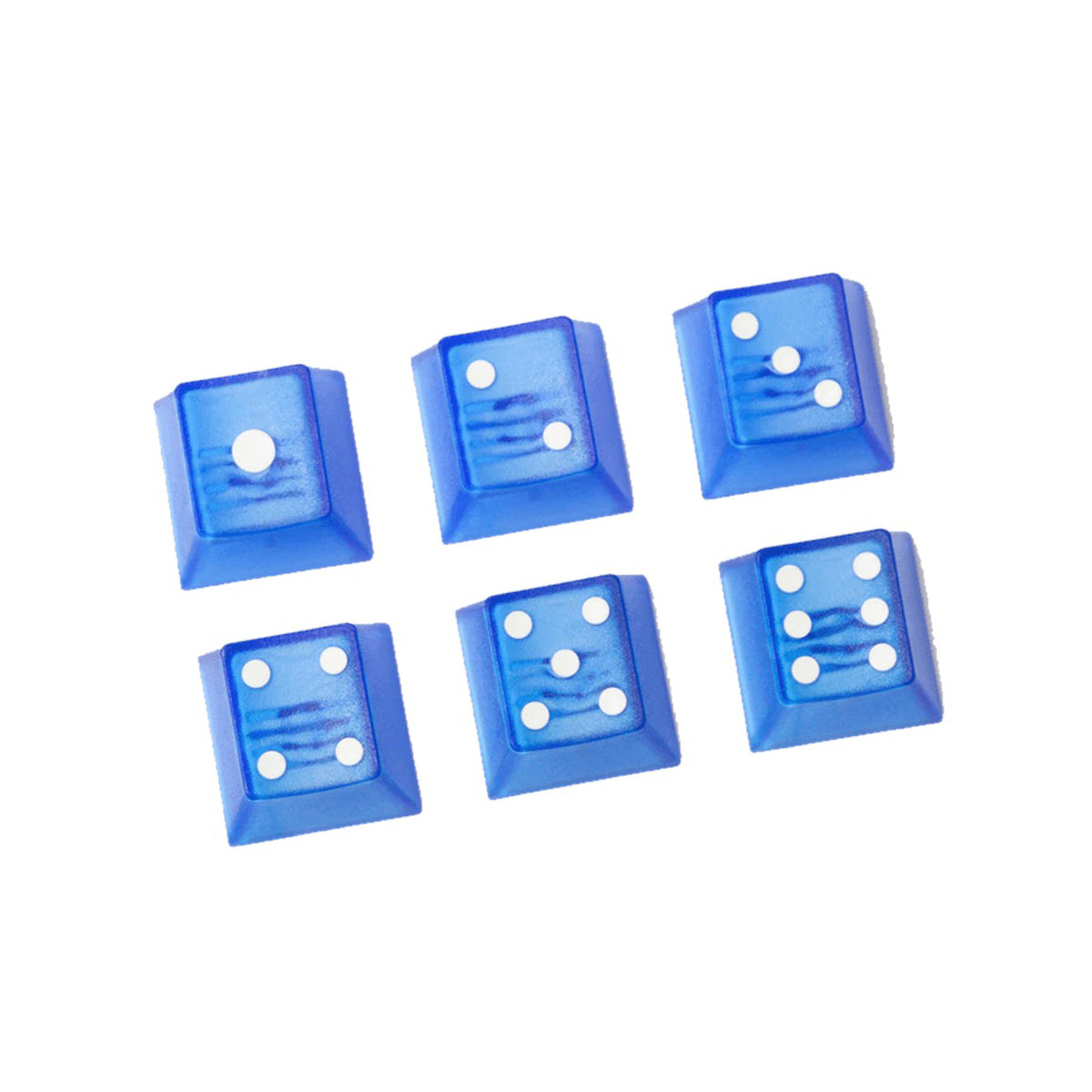 Taihao Double Shot ABS-CUBIC Novelty Backlit Keycaps Set For Cherry MX Switch (6-Keys) (Skyblue) (T01BU101)