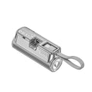 Sharge Flow Mini Power Bank 5000mAh with Built-in USB-C Cable & USB-C to USB-C + USB-C to Lightning Connector (Silver Grey, Pink, White) (SP012)