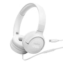 JBL Tune 520C USB-C Hi-Res Wired On-Ear Headphones (Black, White, Blue, Purple)