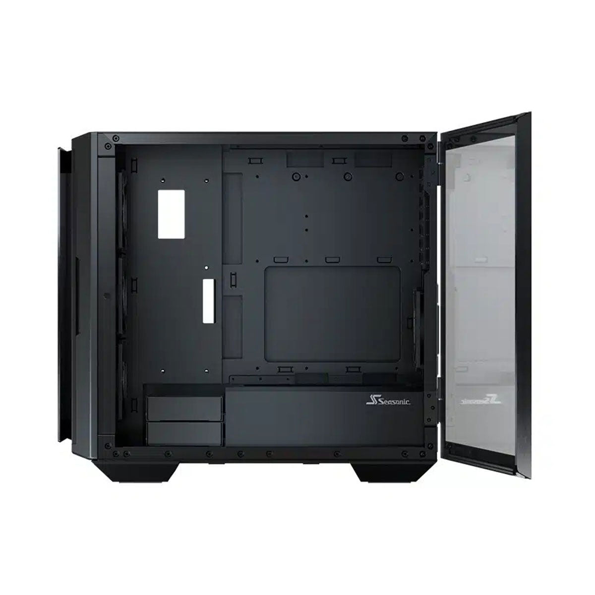 Seasonic Syncro Q704 Aluminum Mid Tower PC Case + DGC-750 750W 80+ Gold Power Supply (SSR-750FA2)