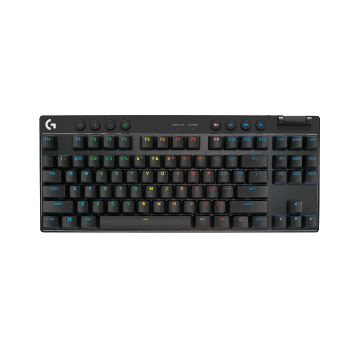 Logitech G Pro X TKL Lightspeed Gaming Keyboard (GX Brown Tactile) (White, Black, Magenta)