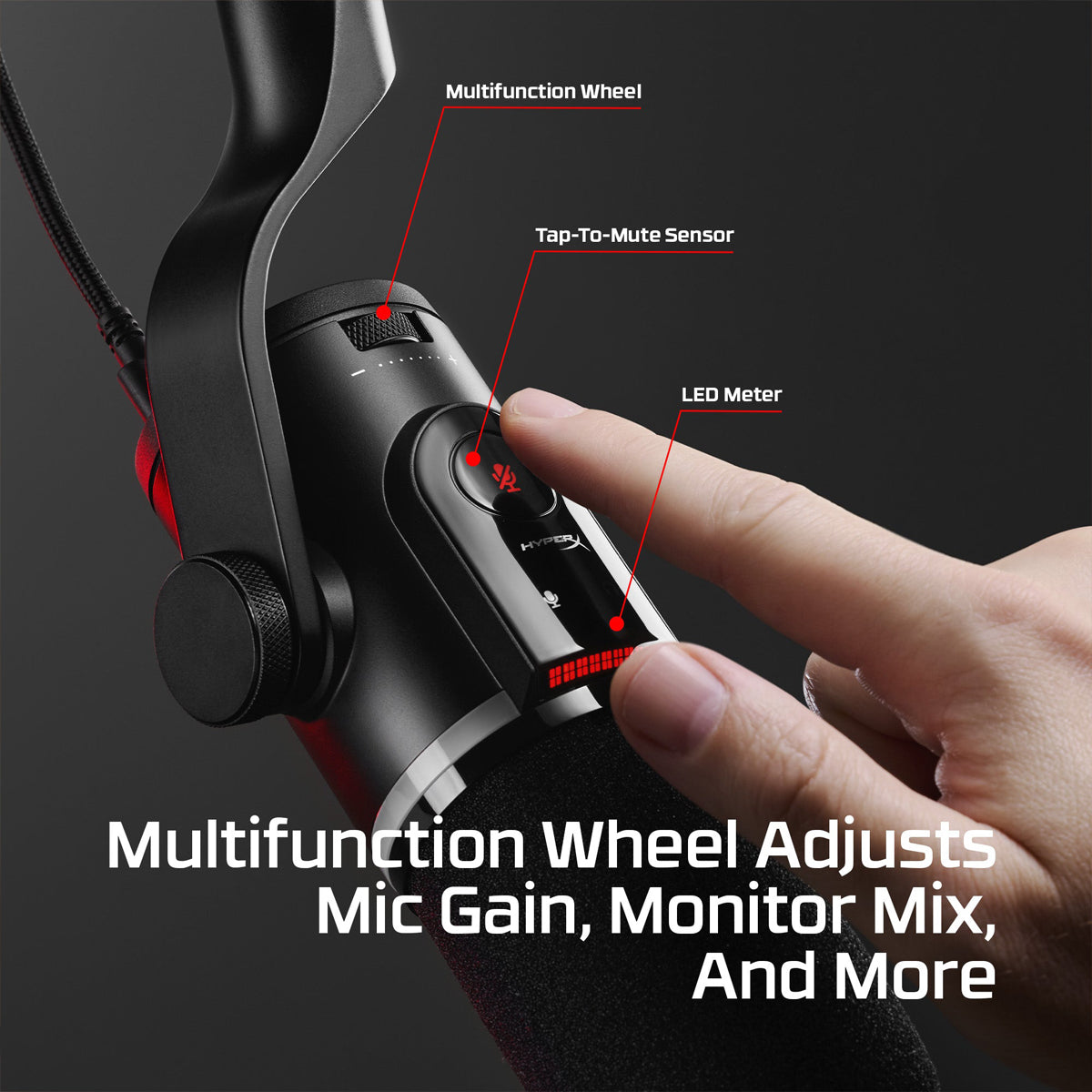HyperX FlipCast Streaming USB/XLR Dynamic Microphone (B2CM1AA)