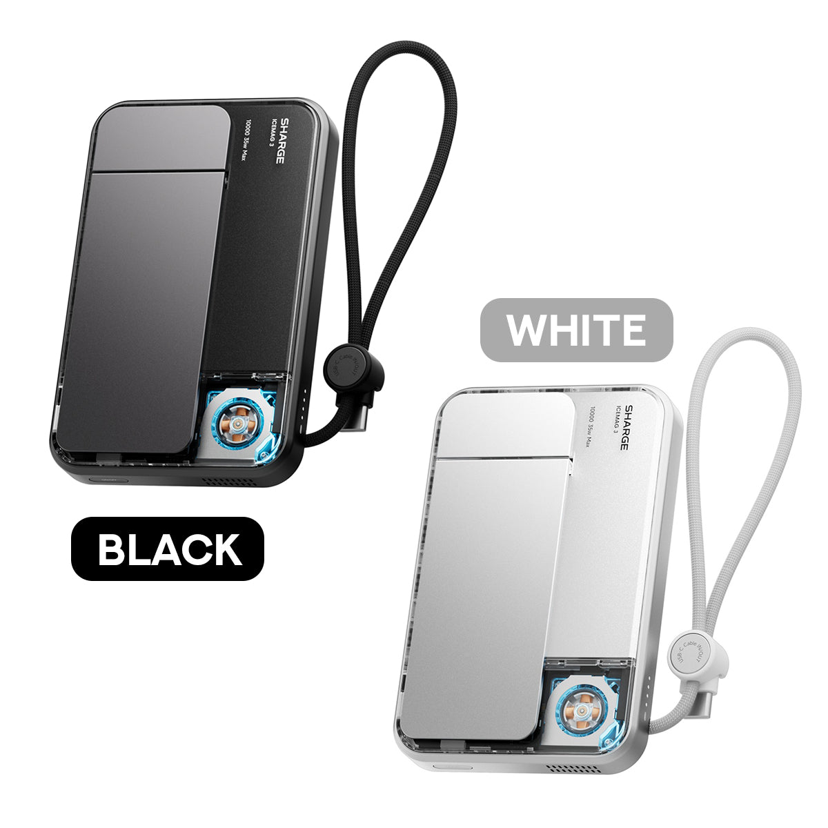 Sharge ICEMAG 3 Power Bank Wireless Charging 10000mAh 35W with Active Cooling (M3) | DataBlitz