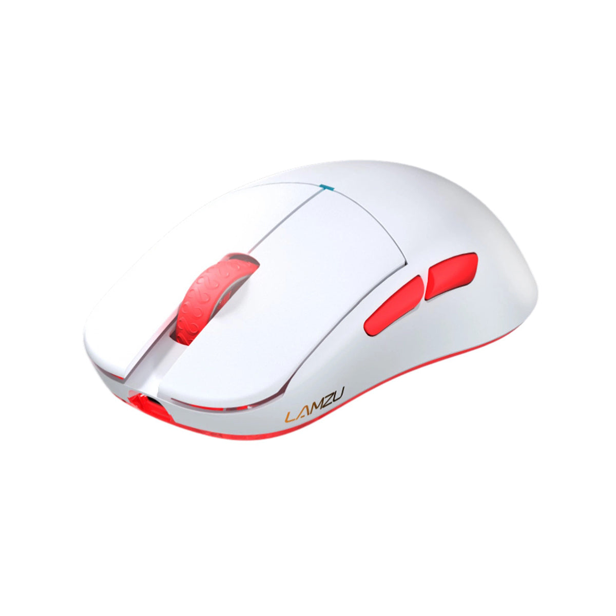 Lamzu Atlantis Mini Champion Edition Superlight Wireless Mouse (Light Pink, Panda White, Red)