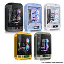 Thermaltake The Tower 300 Micro ATX 3mm Tempered Glass PC Case (Black, Hydrangea Blue, Snow, Bumblebee, Matcha Green)