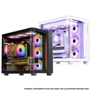 Jonsbo TK-3 ATX Separated Cabinet Computer Case (Black, White)