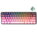 MonsGeek FUN60 Ultra SP Shine-Through Black & Pink Gradient Wired RGB Mechanical Keyboard