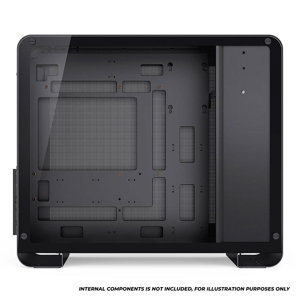 Jonsbo U4 Mini M-ATX Computer Case (Black, White)