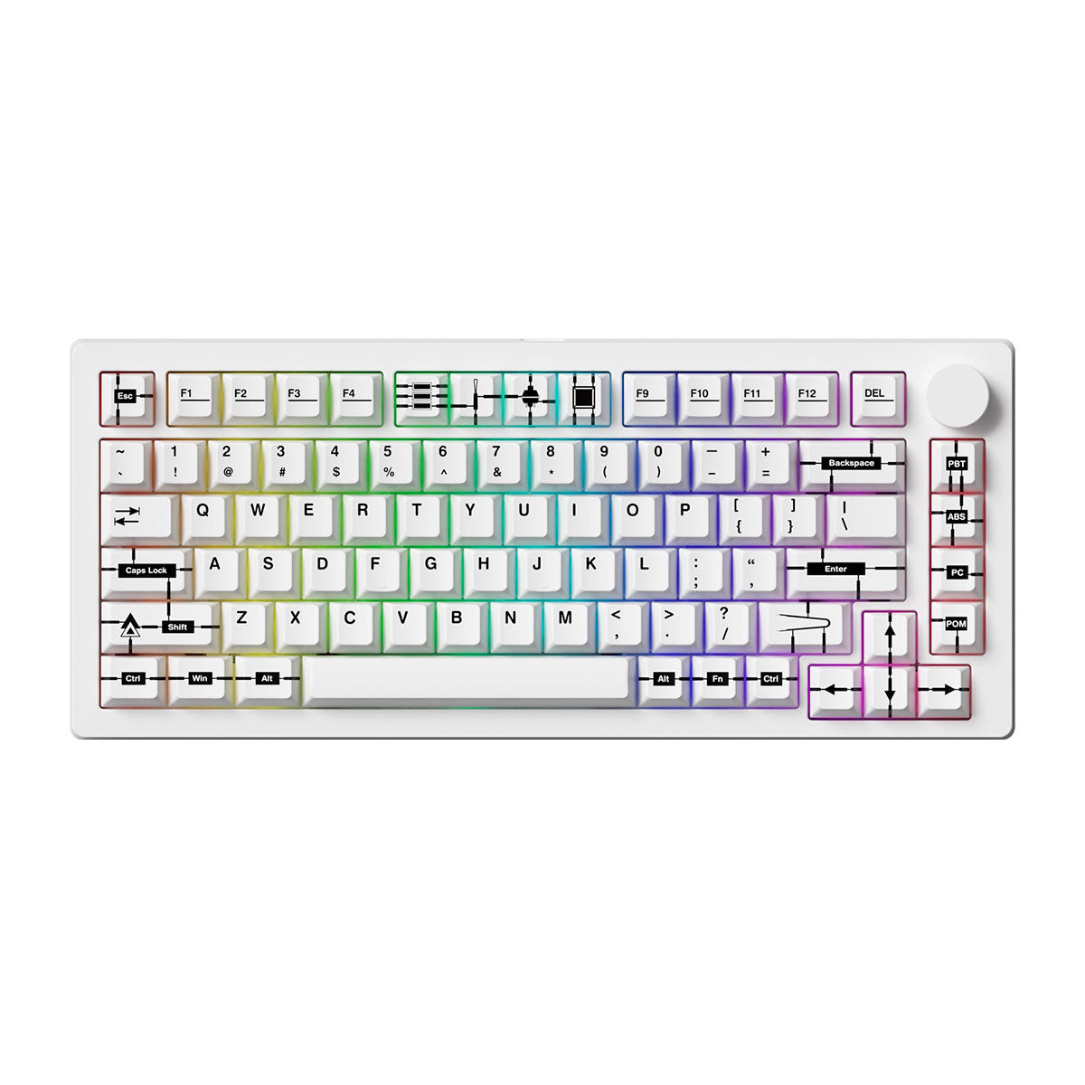 MonsGeek M1 V5 VIA The Runner System Aluminum Case Multi-Mode RGB Hot-Swappable Mechanical Keyboard