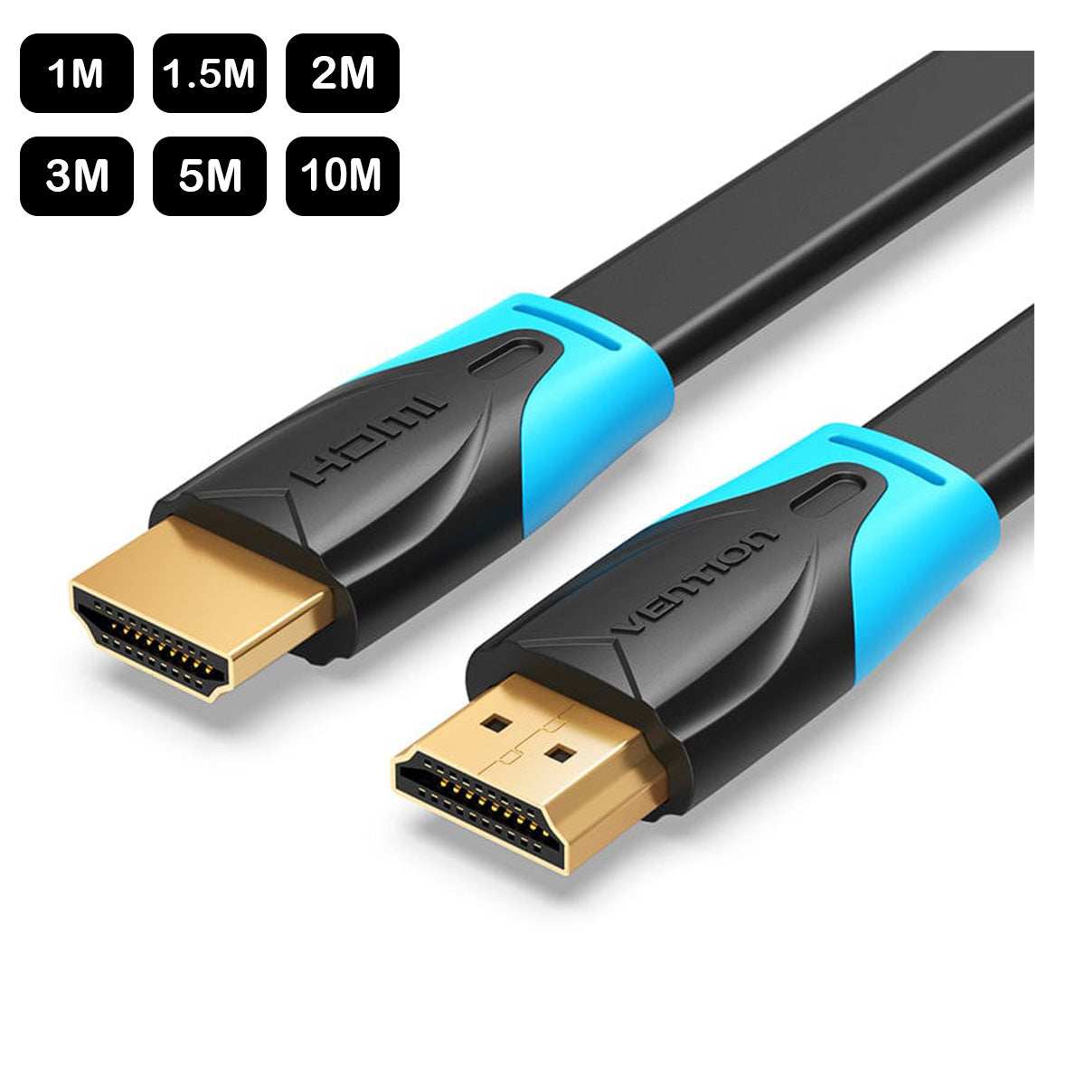 Vention Flat HDMI Cable Black | DataBlitz