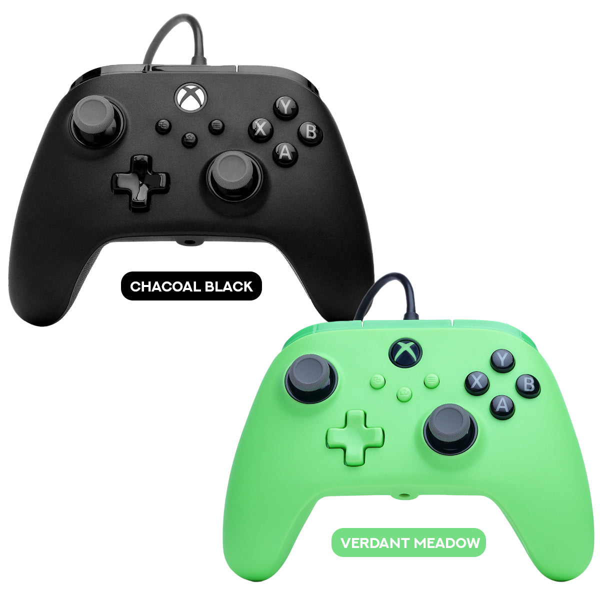 PowerA Advantage Plus Xbox Wired Controller Hall Edition for XBOX (Black Charcoal, Verdant Meadow) (XBGP0439-01, XBGP0470-01)