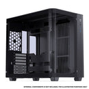 Jonsbo TK-3 ATX Separated Cabinet Computer Case (Black, White)