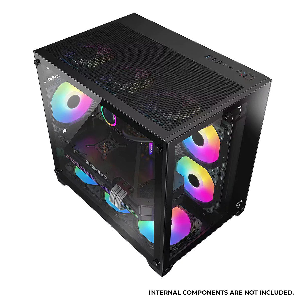 Trendsonic Olaf OL31M Dual Chamber TG Gaming Micro ATX Case