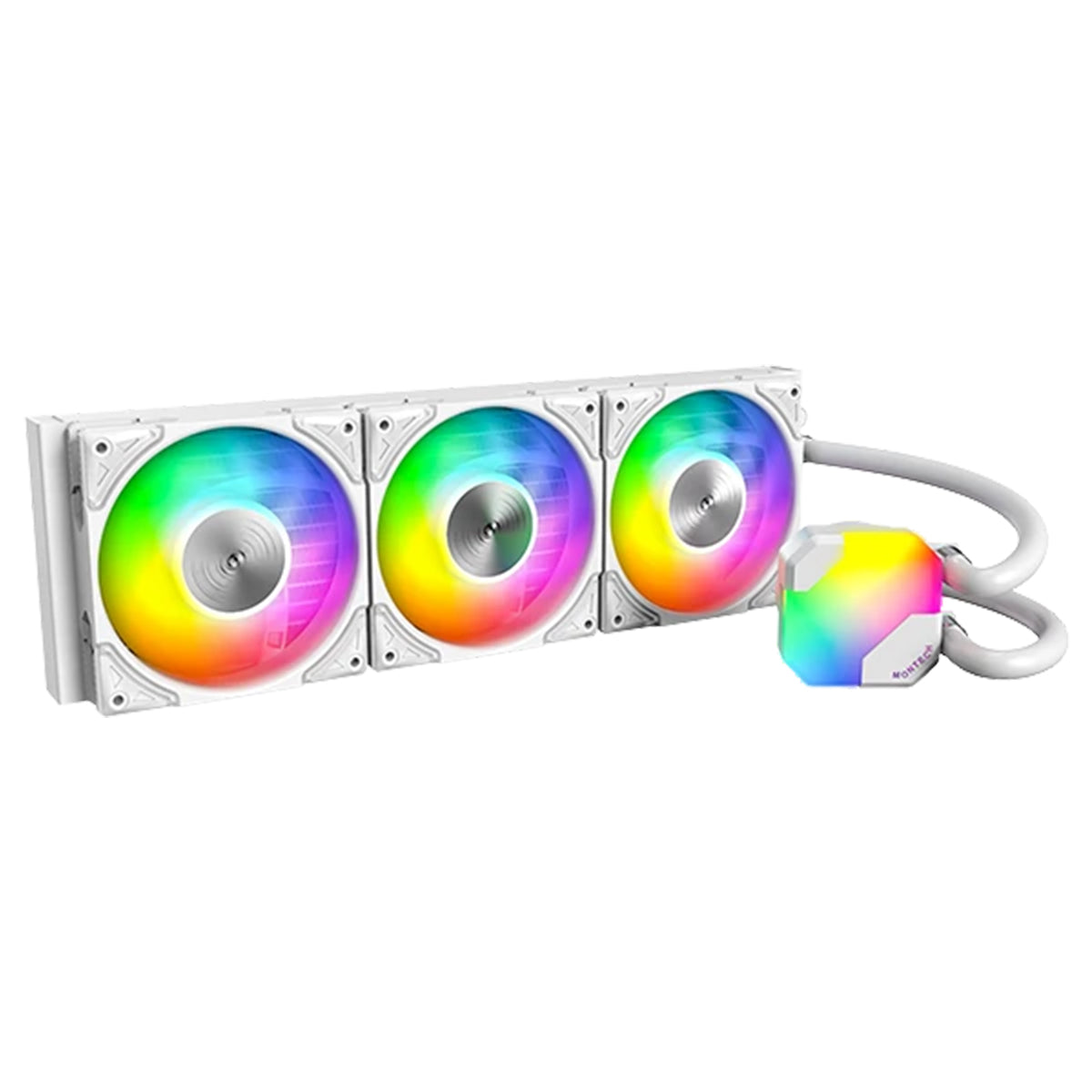 Montech HyperFlow ARGB 360 AIO CPU Liquid Cooler (White)