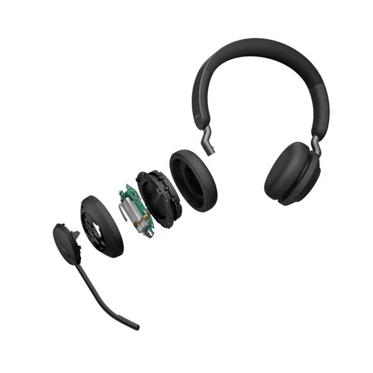 Jabra Evolve2 65 LINK380A MS Stereo USB-A Wireless Headset (Black)