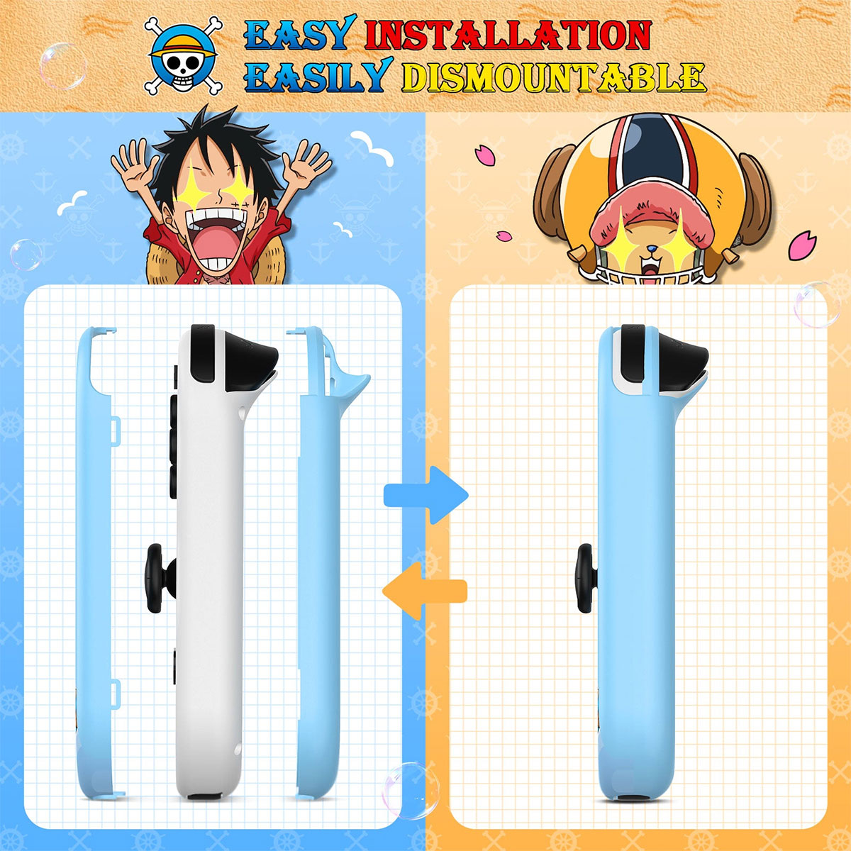 IINE Protective Case For Nintendo Switch OLED (Luffy) (White) (L908)