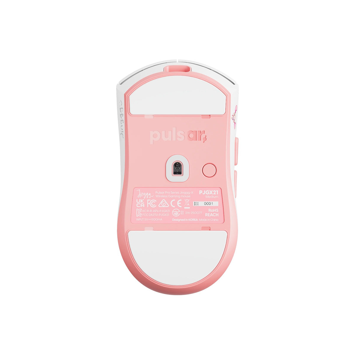 Pulsar Pro Series Jinggg-X eSports Wireless Gaming Mouse (White) (PJGX21)