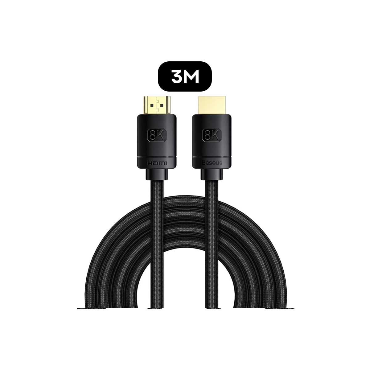 Baseus High Definition Series HDMI 8K To HDMI 8K Adapter Cable (Black)
