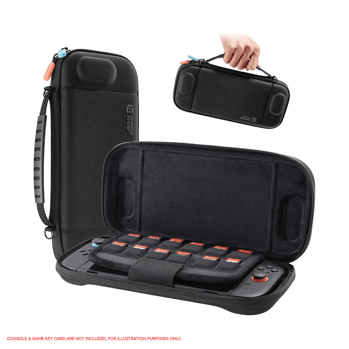 JSAUX Colorful Pro Ultra-thin Carrying Case for NSW2 (Black) (BG0133)