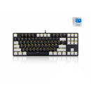 E-Yooso Z-87 Yellow Single Light 87 Keys Wired Mechanical Keyboard Black/Grey (Blue Switch)