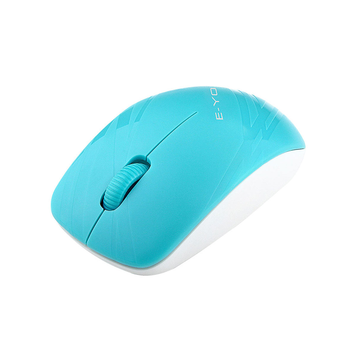 E-Yooso E-1070 Wireless Optical Mouse (White/Blue)
