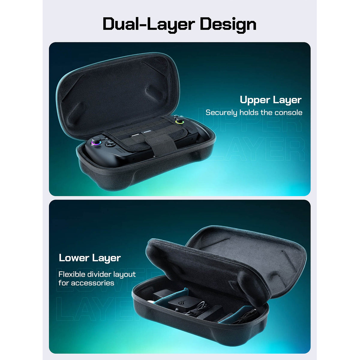 JSAUX Max Carrying Case for ROG Xbox Ally X / ROG Xbox Ally (Black) (BG0136)
