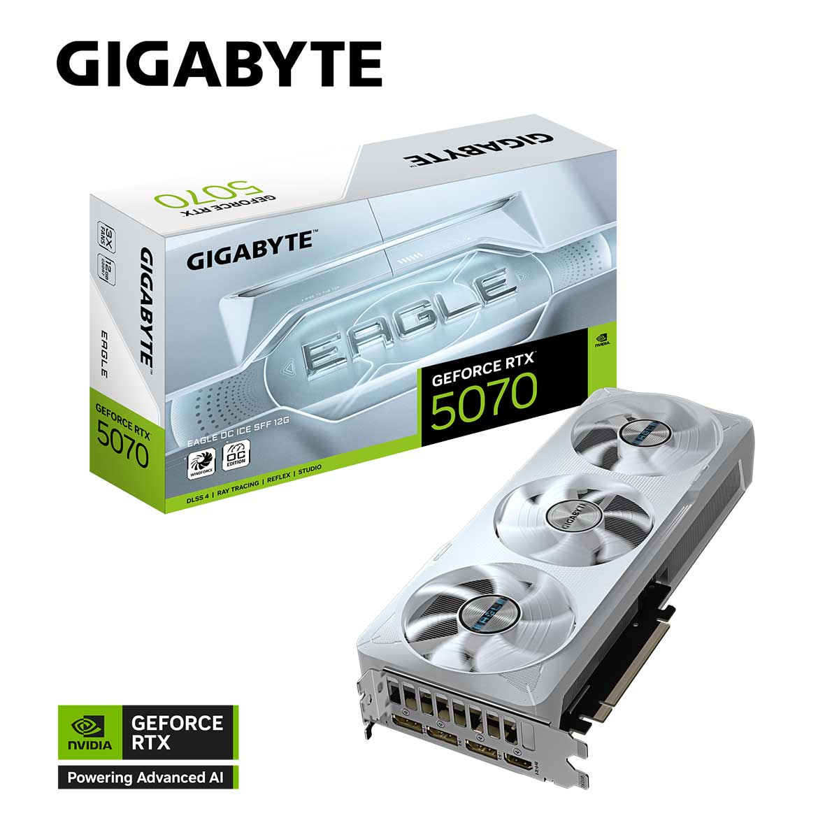 Gigabyte GeForce RTX 5070 Eagle OC Ice SFF 12GB GDDR7 Graphics Card