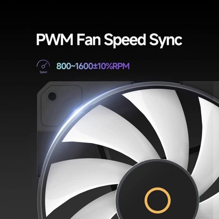 Ocypus Beta F12 ARGB Reverse Blade Cooling Fan (Black, White)
